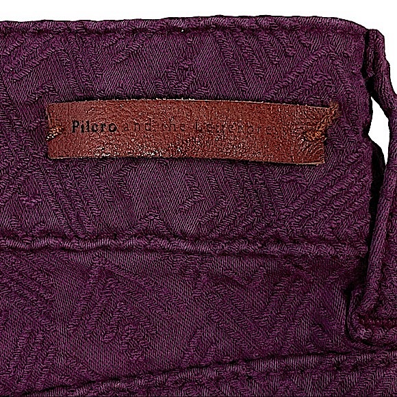 Pilcro & The Letterpress Script size 30 textured maroon skinny pants - Picture 10 of 16